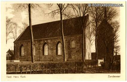 ansichtkaart: Zandeweer, Ned. Herv. Kerk