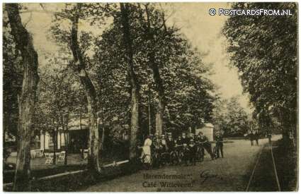 Haren GN, Harendermolen, Cafe 'Witteveen' ansichtkaart: Haren GN, Harendermolen, Cafe 'Witteveen'