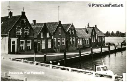 ansichtkaart: Puttershoek, West Havenzijde