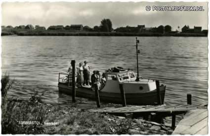 ansichtkaart: Ammerstol, Veerboot