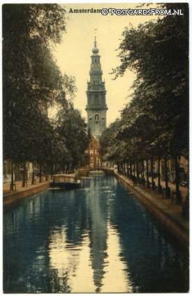 ansichtkaart: Amsterdam, Groeneburgwal
