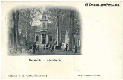 ansichtkaart: Rijsenburg, Kerkplein