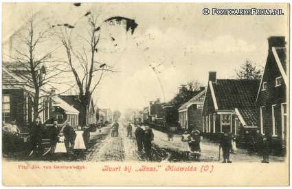ansichtkaart: Midwolda, Buurt bij 'Baas'