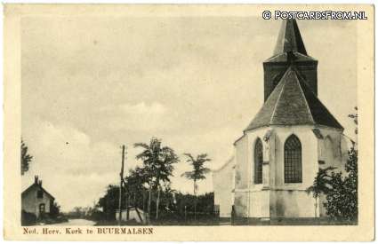 Buurmalsen, Ned. Herv. Kerk ansichtkaart: Buurmalsen, Ned. Herv. Kerk