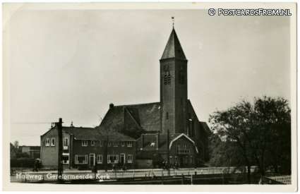 ansichtkaart: Halfweg NH, Gereformeerde Kerk