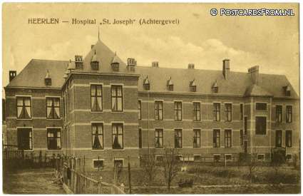 ansichtkaart: Heerlen, Hospital 'St. Joseph'. Achtergevel
