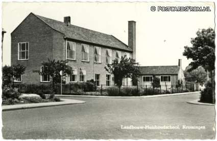Kruiningen, Landbouw-Huishoudschool ansichtkaart: Kruiningen, Landbouw-Huishoudschool