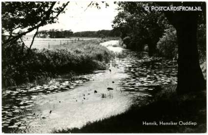 ansichtkaart: Hemrik, Hemriker Ouddiep