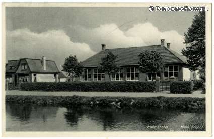 Vroomshoop, Herv. School ansichtkaart: Vroomshoop, Herv. School