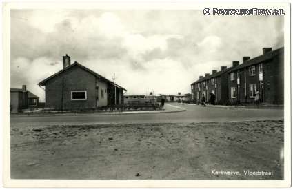 Kerkwerve, Vloedstraat ansichtkaart: Kerkwerve, Vloedstraat