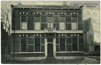 ansichtkaart: Oldehove, Gemeentehuis