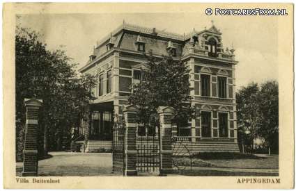 ansichtkaart: Appingedam, Villa Buitenlust