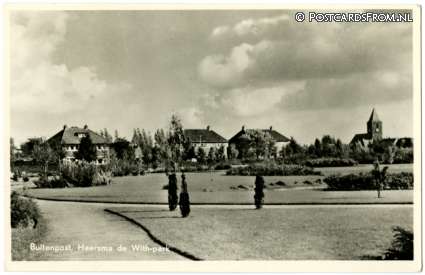 Buitenpost, Haersma de With-park ansichtkaart: Buitenpost, Haersma de With-park