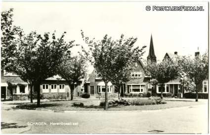 Schagen, Herenbosstraat ansichtkaart: Schagen, Herenbosstraat