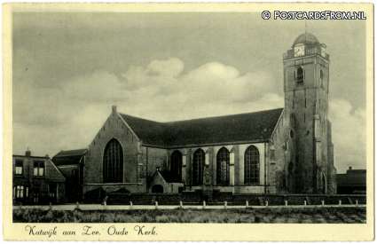Katwijk aan Zee, Oude Kerk ansichtkaart: Katwijk aan Zee, Oude Kerk