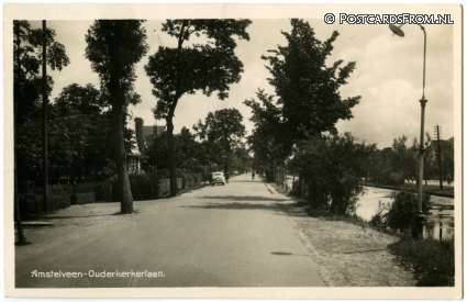 Amstelveen, Ouderkerkerlaan ansichtkaart: Amstelveen, Ouderkerkerlaan