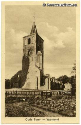 ansichtkaart: Warmond, Oude Toren