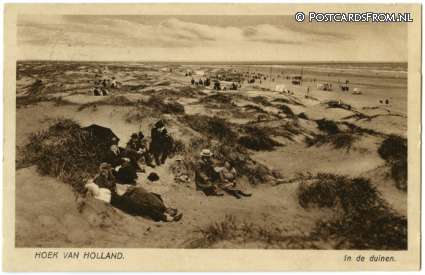 ansichtkaart: Hoek van Holland, In de duinen