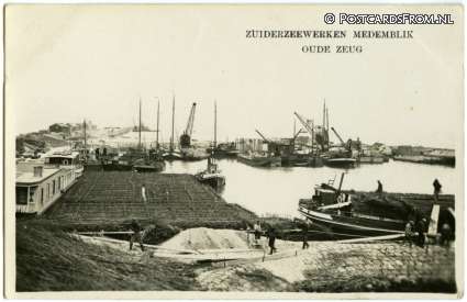 ansichtkaart: Medemblik, Zuiderzeewerken. Oude Zeug