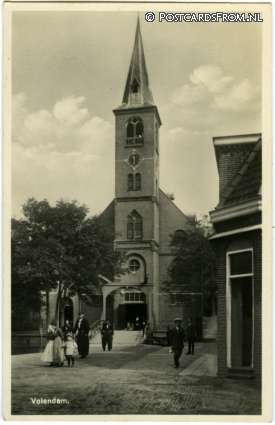 Volendam, kerk ansichtkaart: Volendam, kerk
