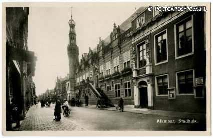 ansichtkaart: Alkmaar, Stadhuis