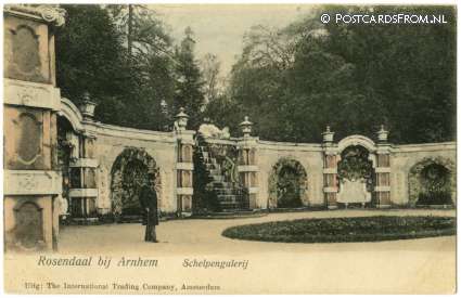 Rozendaal, Schelpengalerij ansichtkaart: Rozendaal, Schelpengalerij