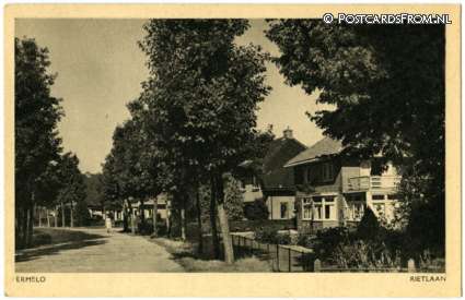 Ermelo, Rietlaan ansichtkaart: Ermelo, Rietlaan
