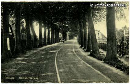 Ermelo, Rijksstraatweg ansichtkaart: Ermelo, Rijksstraatweg