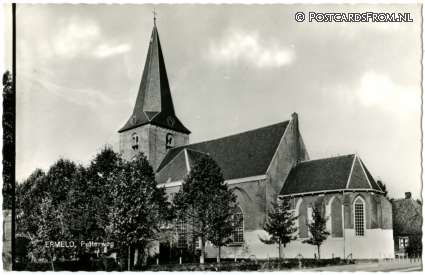 ansichtkaart: Ermelo, Putterweg. Kerk