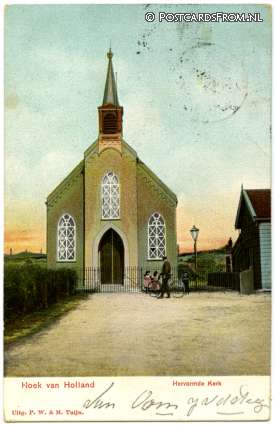 ansichtkaart: Hoek van Holland, Hervormde Kerk