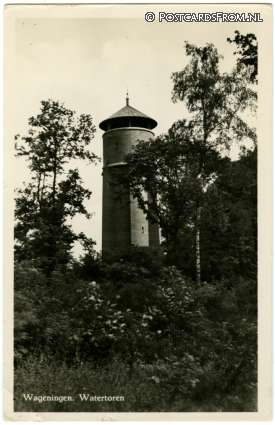 ansichtkaart: Wageningen, Watertoren