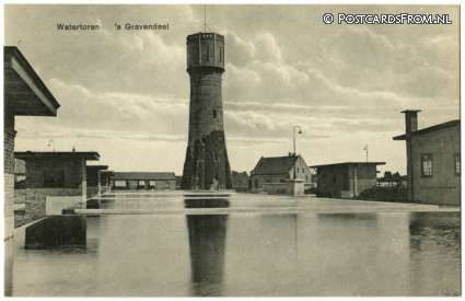 ansichtkaart: 's-Gravendeel, Watertoren
