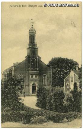 Krimpen ad IJssel, Hervormde kerk ansichtkaart: Krimpen ad IJssel, Hervormde kerk