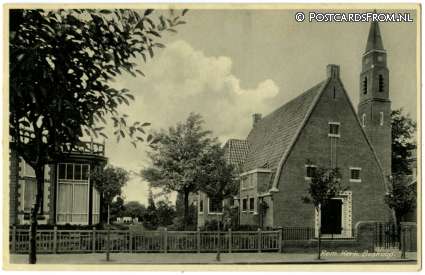 Boskoop, Rem. Kerk ansichtkaart: Boskoop, Rem. Kerk