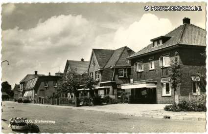 ansichtkaart: Markelo, Stationsweg