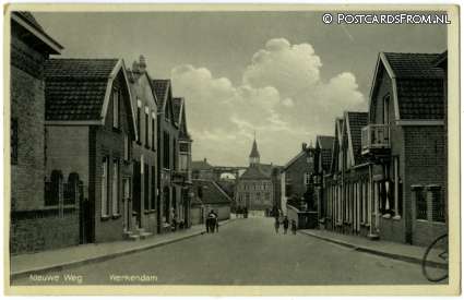 ansichtkaart: Werkendam, Nieuwe Weg