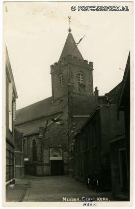 Muiden, Geref. Kerk ansichtkaart: Muiden, Geref. Kerk