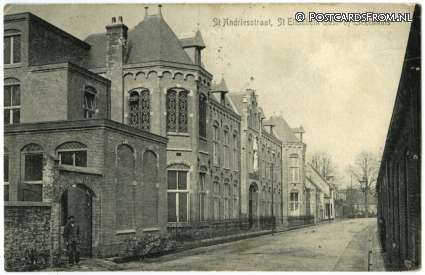 ansichtkaart: Amersfoort, St. Andriesstraat, St. Elisabeth Gast- of Ziekenhuis