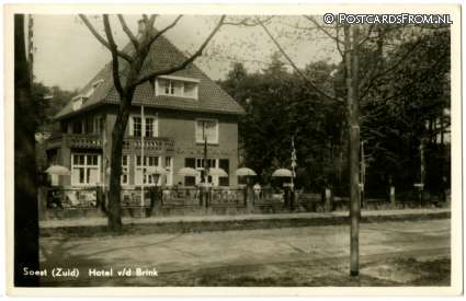 Soest, Hotel v.d. Brink ansichtkaart: Soest, Hotel v.d. Brink