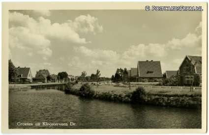 ansichtkaart: Kloosterveen, Groeten uit