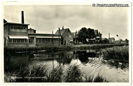 ansichtkaart: Westzaan, Watermolenstraat
