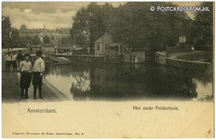 ansichtkaart: Amsterdam, Het oude Polderhuis