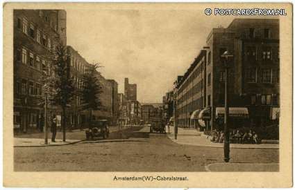 ansichtkaart: Amsterdam, West. Cabralstraat