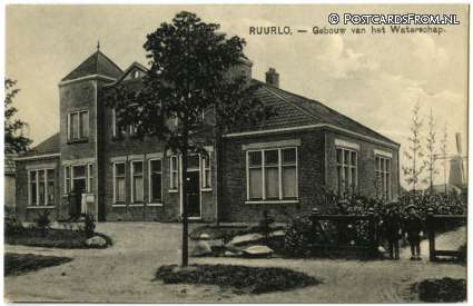 Ruurlo, Gebouw van het Waterschap ansichtkaart: Ruurlo, Gebouw van het Waterschap