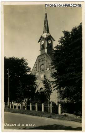 Obdam, N.H. Kerk ansichtkaart: Obdam, N.H. Kerk