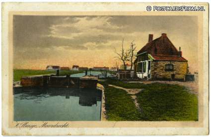 ansichtkaart: Moordrecht, 't Sluisje
