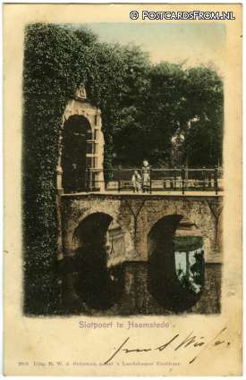 ansichtkaart: Burgh-Haamstede, Haamstede. Slotpoort