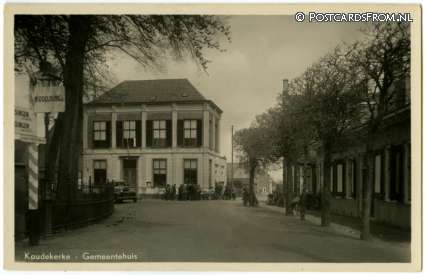 ansichtkaart: Koudekerke, Gemeentehuis