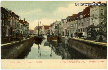 ansichtkaart: 's-Hertogenbosch, Breede Haven