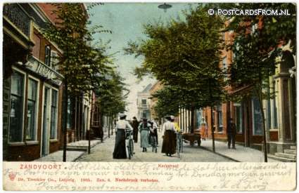 Zandvoort, Kerkstraat ansichtkaart: Zandvoort, Kerkstraat